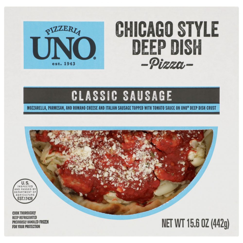 7 inch Chicago Style Deep Dish Sausage Pizza