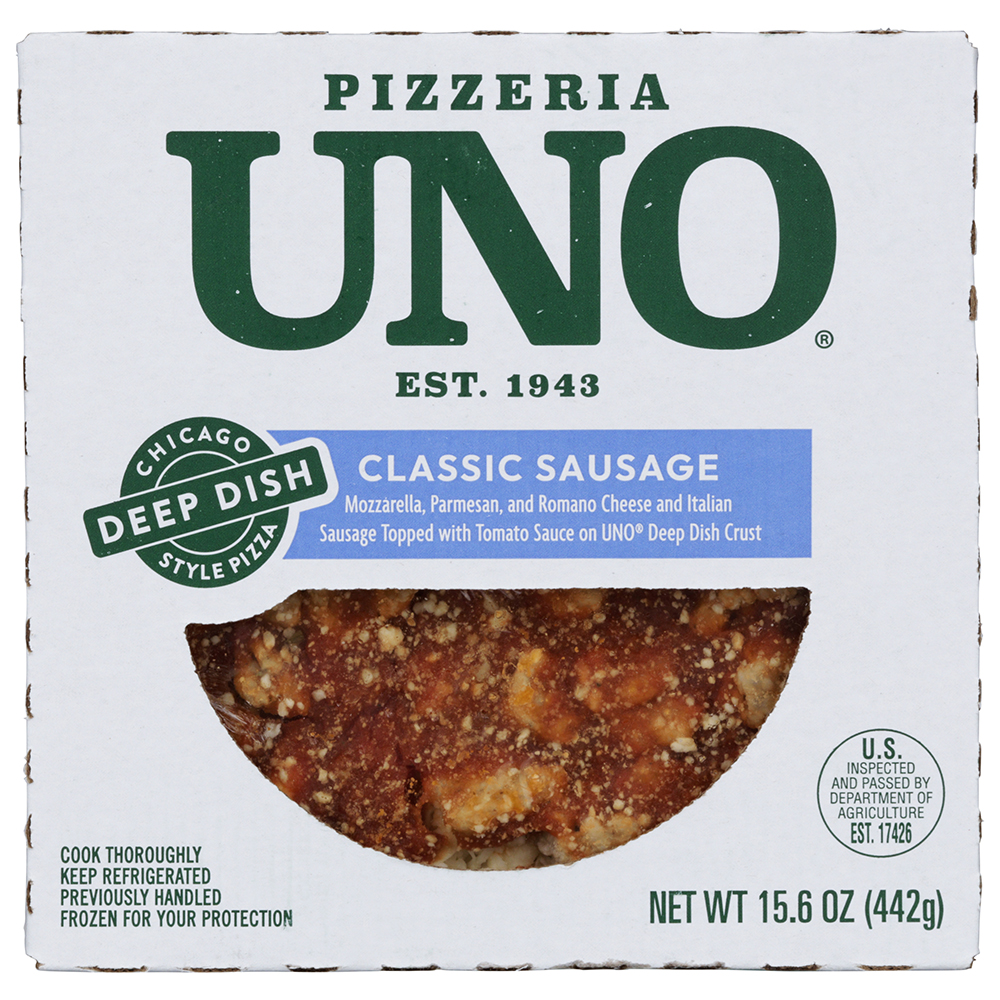 7 inch Chicago Style Deep Dish Sausage Pizza