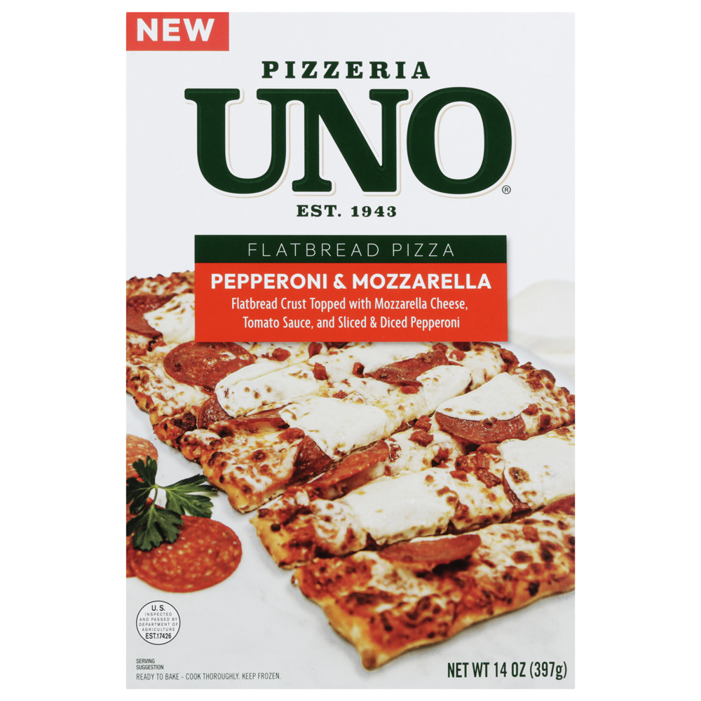 Uno Frozen Pepperoni Mozzarella Flatbread